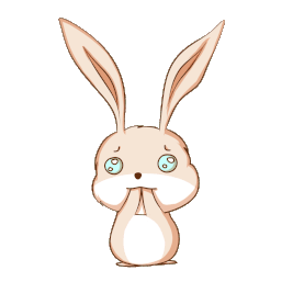 可爱兔子感动动态表情包