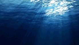 蓝色海底水波光效gif图片背景