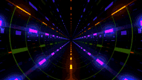 炫彩灯光隧道通道LED背景图片
