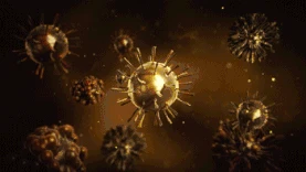 疫情共抗肺炎病毒细胞gif图片背景