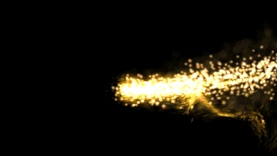 大气金色光效粒子汇聚爆炸动画gif图片背景