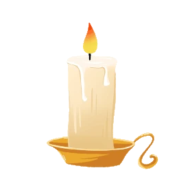 卡通蜡烛火焰燃烧的蜡烛gif图图片