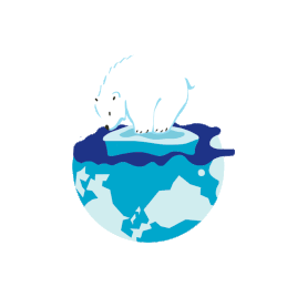 全球变暖危害北极熊环境保护