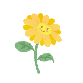 黄色卡通摇摆的太阳花向日葵图片