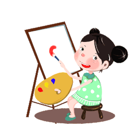 教育培训画画学画的小孩图片