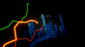 金融理财股市经济走势数据分析视频