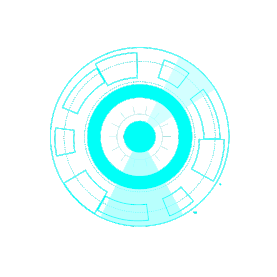 蓝色圆形科技圆圈动态元素