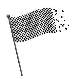 几何正方形黑白冲击分解碎裂赛车运动赛车格子旗比赛游戏旗帜gif图片