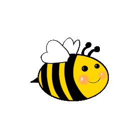 卡通可爱小蜜蜂飞嗡嗡嗡昆虫动物gif图素材