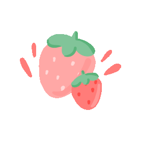 可爱草莓水果饭圈vloggif图素材贴纸图片
