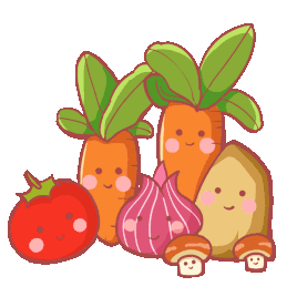 卡通可爱拟人蔬菜组合蔬果胡萝卜西红柿洋葱蘑菇土豆gif图素材图片