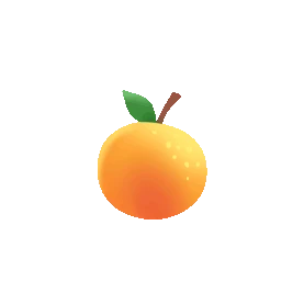 橙子橘子水果gif图素材图片