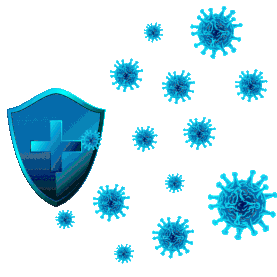 医疗保护疫情病毒预防免疫力抵抗力gif图素材