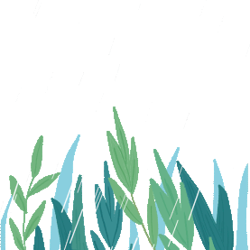 春天下雨天雨水水泡绿植植物叶子晃动手绘绿色gif图素材图片