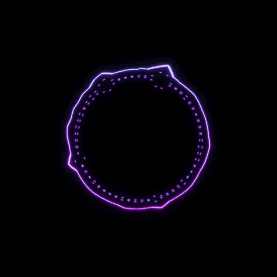 可视化炫酷紫色音频频谱震动gif图GIf