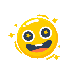 emoji眼冒星星可爱开心笑脸表情包gif图素材