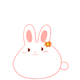 动物可爱兔子蹦跳卡通粉色gif图素材