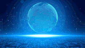 科技蓝色互联网商务大气粒子地球gif图片背景gif图素材