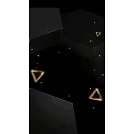 商务黑金几何图形三角形质感方块立体竖版视频背景海报gif图素材图片
