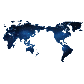 科技感蓝色世界地图光点闪烁gif图素材图片