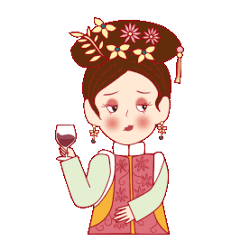古装女人喝酒冷漠不屑中国风表情包gif图素材图片