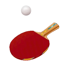 体育运动乒乓球击球gif图素材