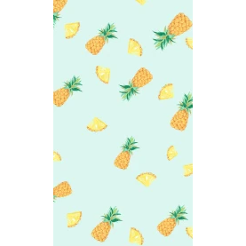 夏天水果菠萝清新底纹绿色竖版视频背景海报gif图素材图片