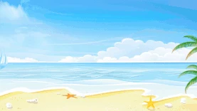 夏天夏日度假海边海滩视频背景gif图素材海 