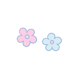 花朵花小花粉色蓝色贴纸vlog动图gif