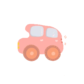 婴幼儿玩具小车汽车装饰贴纸vlog交通工具gif图素材