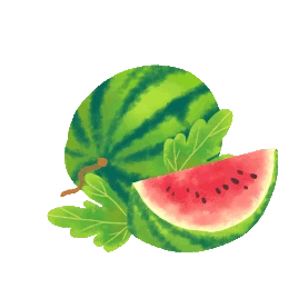 夏天水果西瓜卡通gif图素材