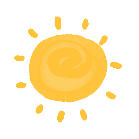 涂鸦太阳阳光光芒黄色gif图素材
