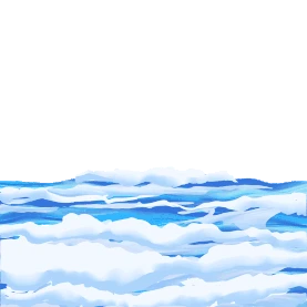 大海海水波涛汹涌唯美写实蓝色gif图素材