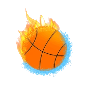 火焰篮球旋转特效gif图素材图片