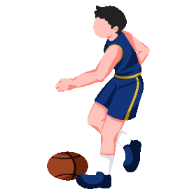 体育运动健身打篮球男孩拍球gif图素材