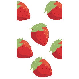 草莓水果底纹可爱少女系红色竖版视频背景gif图素材