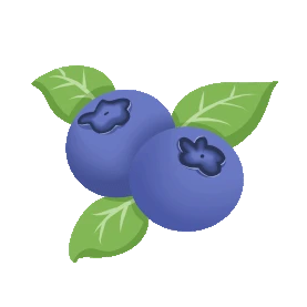 两颗蓝莓水果蓝色gif图素材