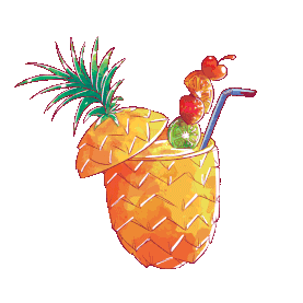夏天菠萝汁果汁菠萝凤梨水果gif图素材图片
