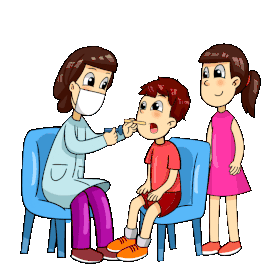 医疗儿童体检检查口腔牙齿牙医小孩gif图素材