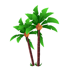 夏天旅游旅行度假海岛热带椰子树树木gif图素材