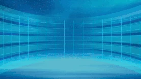 蓝色科技立体透视空间光点智能视频背景gif图素材图片