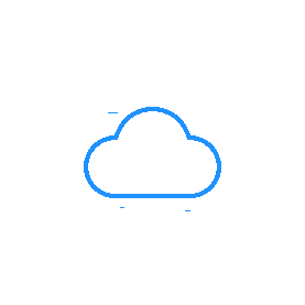 蓝色科技网络云端数据服务定位应用gif图素材
