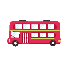 交通工具公共交通红色双层bus巴士公交车gif图素材图片