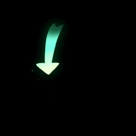 绿色荧光发光光效指示箭头标志光效动图gif