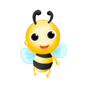 飞舞的小蜜蜂卡通昆虫gif图素材