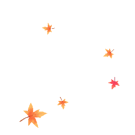 立秋节气秋天落叶枫叶漂浮动图gif