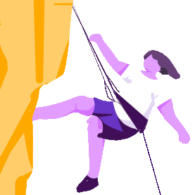 体育竞技女子攀岩极限运动gif图素材