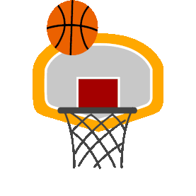 体育运动球类篮球投篮进框gif图素材