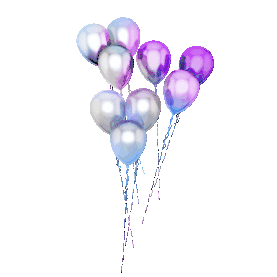 3d立体酸性彩色渐变漂浮气球立体gif图素材图片