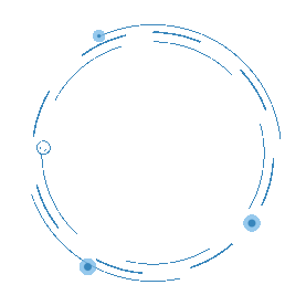 蓝色科技弧线线条圆框圆形边框gif图素材